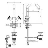 csap szaniter ketkaros karos furdo furdoszoba elegans modern ipari indusztrialis loft wellness csaptelep krom muszakirajz.JPG